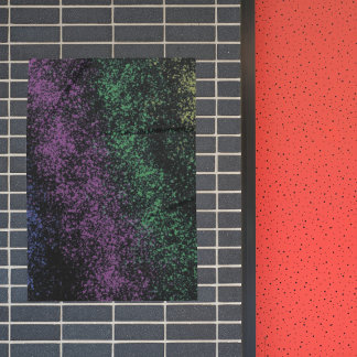 Affiche Purple-green cosmic gradient, dark shadows.