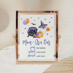 Affiche Purple Little Boo Ghost Baby shower Maman Osa Bar