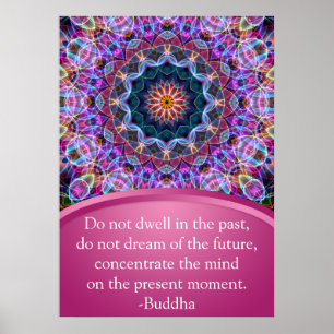 Affiche Purple Lotus Mandala