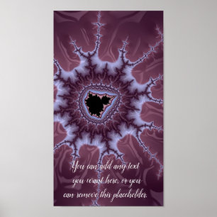 Affiche Purple Mandelbrot Fractal Splash Ajouter un devis