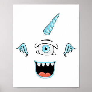 Affiche Purple Personnes Mangent Monster Costume Halloween