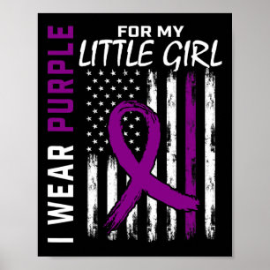 Affiche Purple Petite Fille Fille Epilepsie Conscience Ame