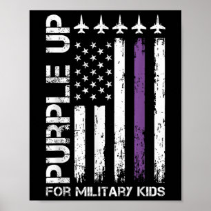 Affiche Purple Pour Les Enfants Militaires