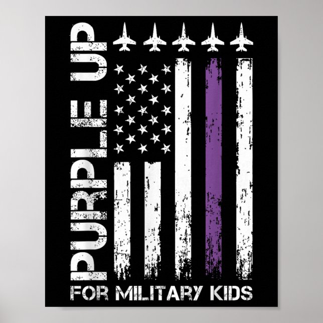 Affiche Purple Pour Les Enfants Militaires (Devant)