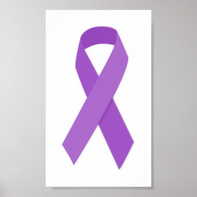 Affiche PURPLE RIBBON CAUSE le soutien à la maladie d'Alzh (Devant)