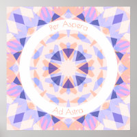 Purple Rose Par Aspera Ad Astra Stars Motivation