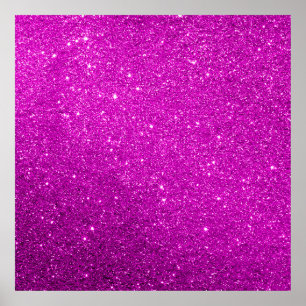 Affiche Purple Sparkly Glitter