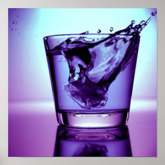 Affiche Purple splash