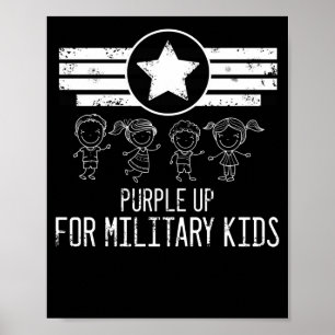 Affiche Purple Up for Military Kids