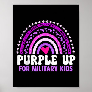 Affiche Purple Up For Military Kids Military Child Mois R
