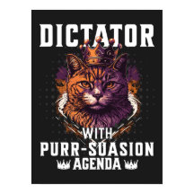 Pursuasion Agenda Funny Bossy Cat