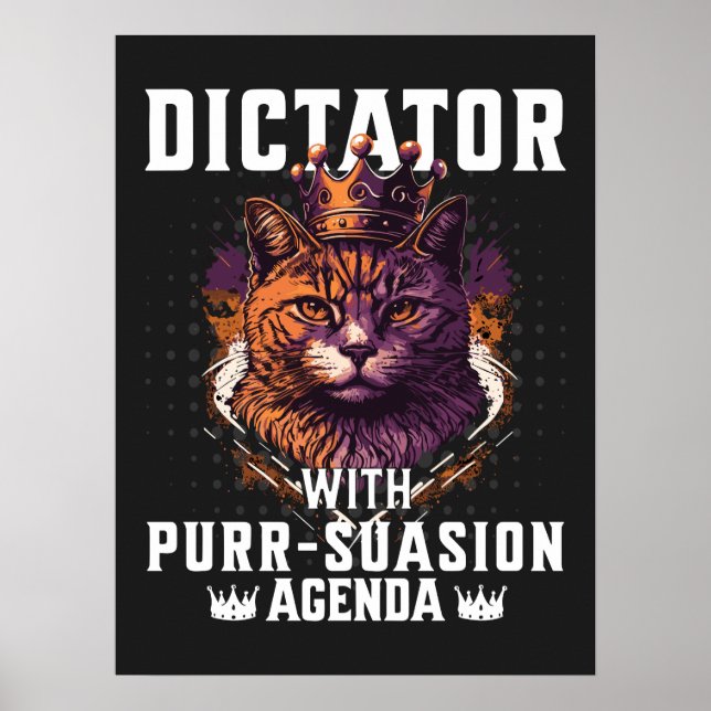 Affiche Pursuasion Agenda Funny Bossy Cat (Devant)