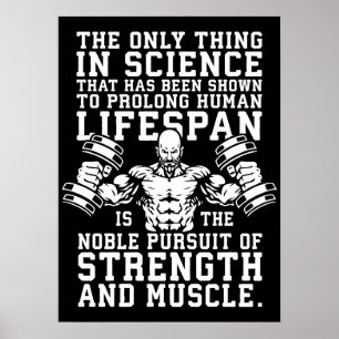Affiche Pursuit Of Strength and Muscle - Old Man Workout