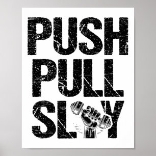 Affiche Push Pull Poids Poids Poids Poids Poids Poids Body