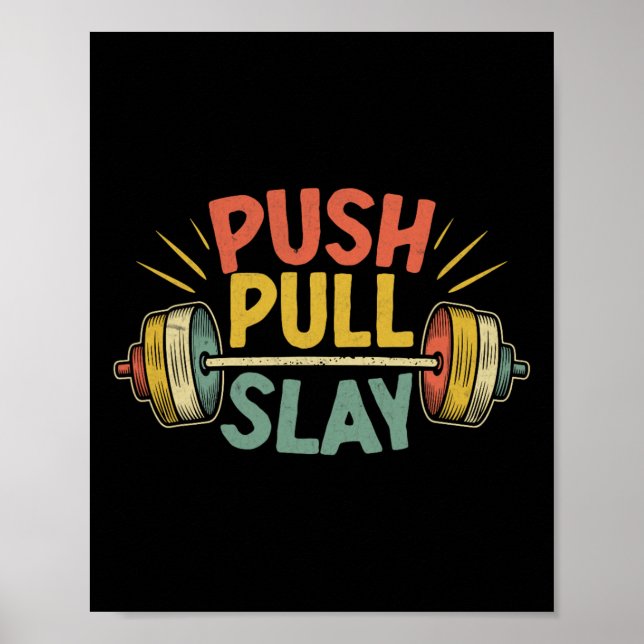 Affiche Push Pull Poids Poids Poids Poids Poids Poids Body (Devant)
