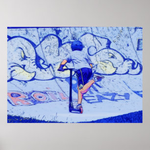 Affiche Pushin'It - Stunt Scooter Rider