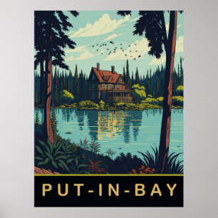 Affiche Put-In-Bay, Ohio, Voyage Ancien