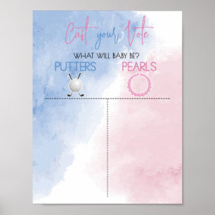 Affiche Putting or Pearls Gender Revevela Votez