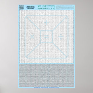 Affiche PUZZLE #1 : Equations mathématiques - Standard