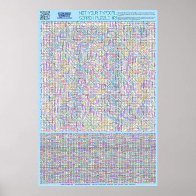 Affiche PUZZLE #3 : Jour Pi - Standard résolu (Devant)