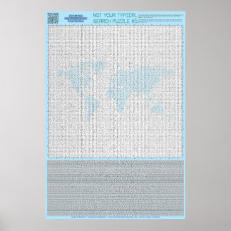 Affiche PUZZLE #5 : Pays - Standard