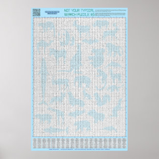 Affiche PUZZLE #6 : Groupes animaux - Standard