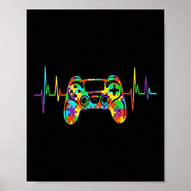 Affiche Puzzle Acceptation Enfants Vidéo Jeu Sensibilisati (Devant)