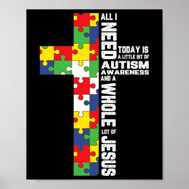 Affiche Puzzle de la croix de Jésus pour la sensibilisatio (Devant)