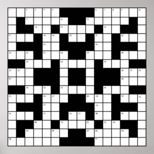Affiche Puzzle de mots croisés