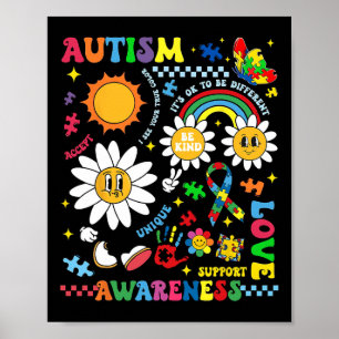 Affiche Puzzle de soutien à l'amour unique et à la sensibi