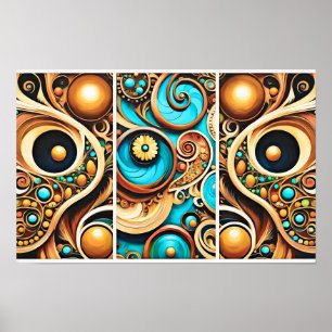 Affiche Puzzle en bois