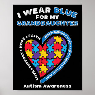 Affiche Puzzle Porte Bleu Pour Grand-Fille Autisme Lauréat