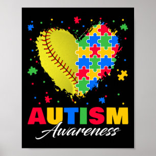 Affiche Puzzle Softbyll Ll Heart Sensibilisation sur l'aut