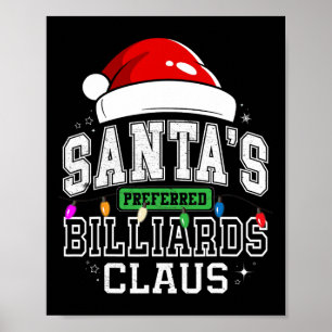 Affiche Pyjama de jumelage père Noël Billard préféré