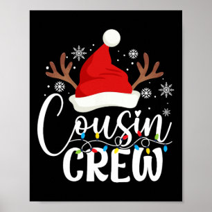Affiche Pyjama de Noël de l'équipage du Cousin corresponda