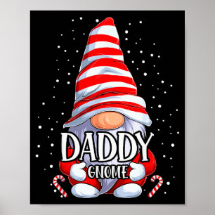 Affiche Pyjama de Noël Papa Gnome Famille Assortie