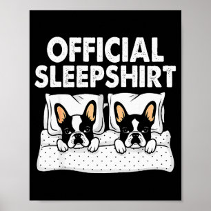 Affiche Pyjama de nuit pour chien Boston Terrier