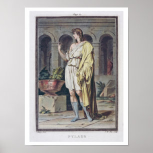 Affiche Pylades, costume pour Andromache de Jean Racine,