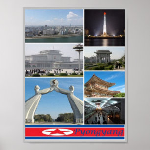 Affiche Pyongyang - North Korea -