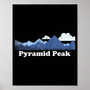 Affiche Pyramid Peak Bagger New York NY Escalade Randonnée