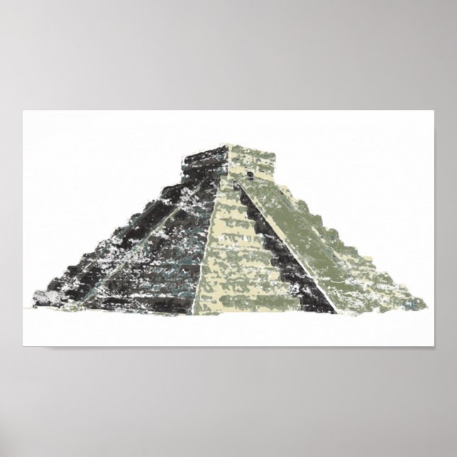Affiche Pyramide aztèque (Devant)
