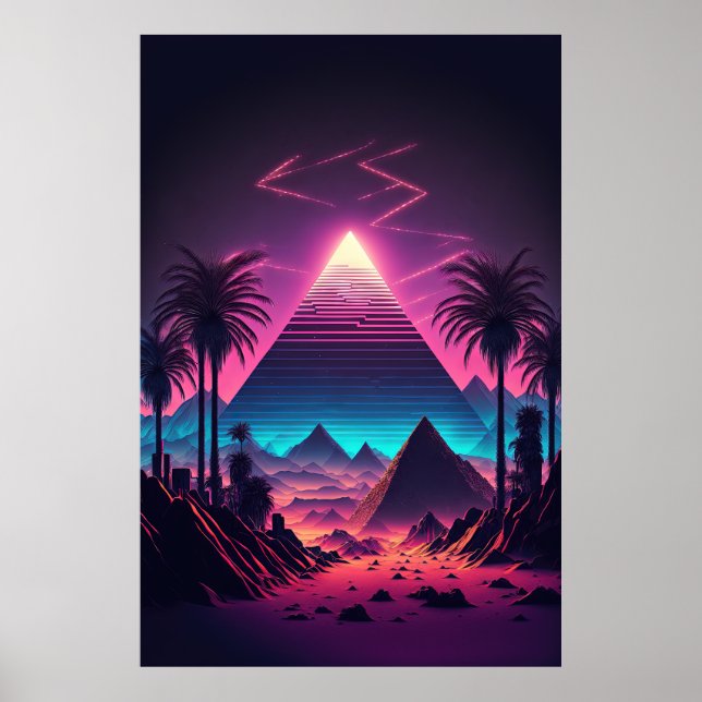 Affiche Pyramide dans le Neon Sands (Devant)