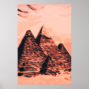 Affiche pyramide égypte monumental