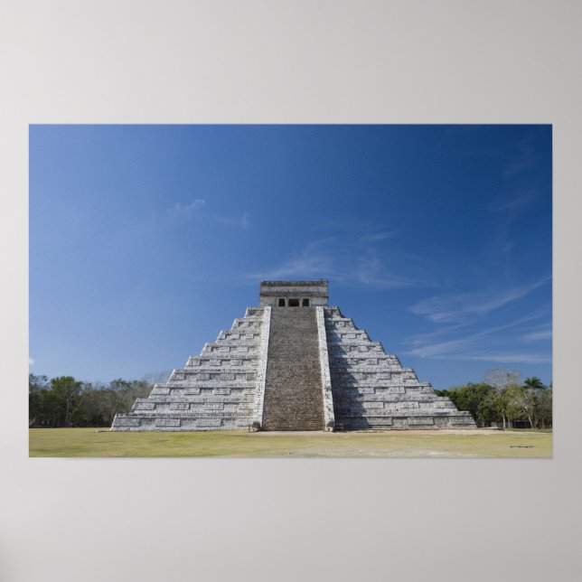 Affiche Pyramide maya, matin de mars (Devant)