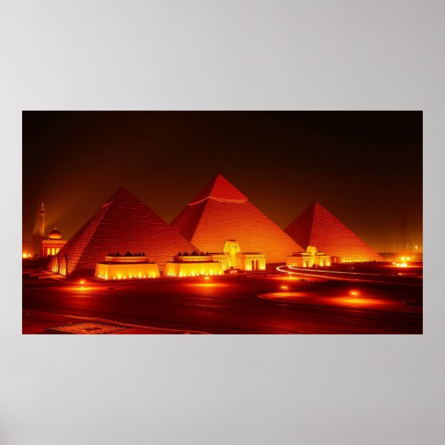 Affiche Pyramides Antiques (Devant)