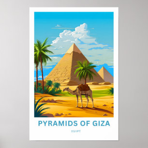Affiche Pyramides de Gizeh Egypt Imprimer