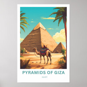Affiche Pyramides de Gizeh Egypt Imprimer