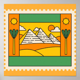 Affiche Pyramides d'Égypte