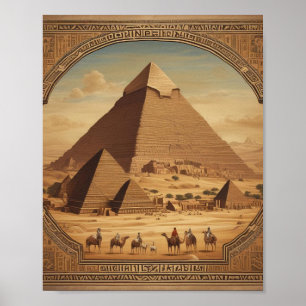 Affiche Pyramides égyptiennes classiques