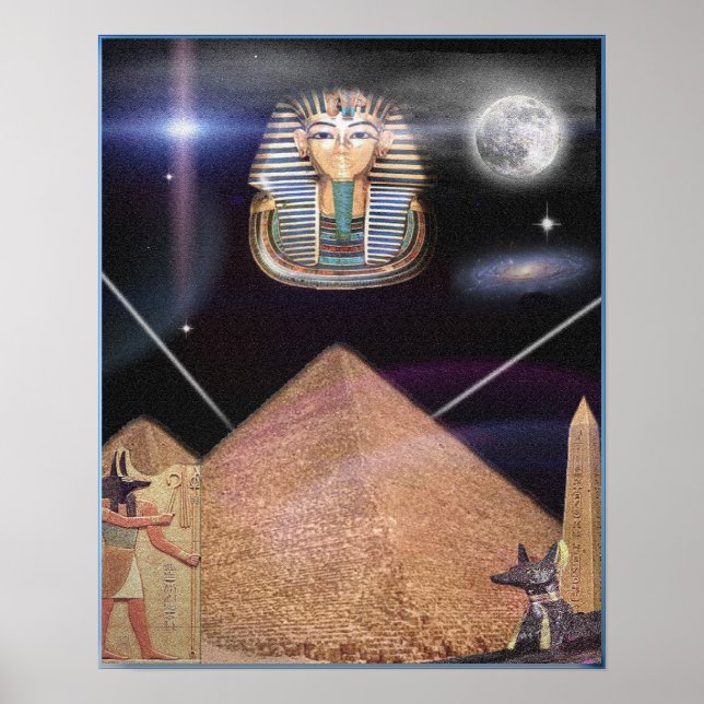 Affiche Pyramides égyptiennes et art du roi Tut (Devant)